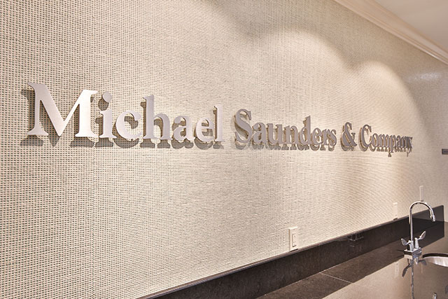 Michael Saunders Office sign