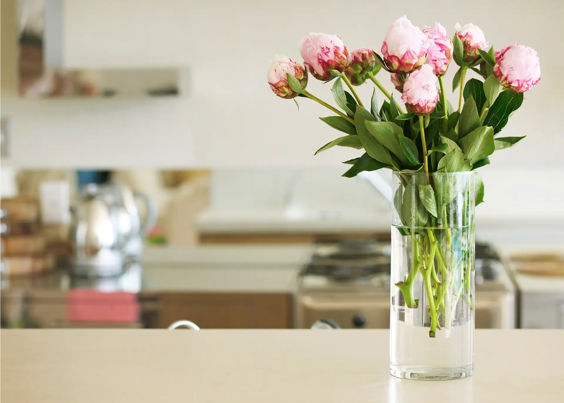 flowers in a vase on the table