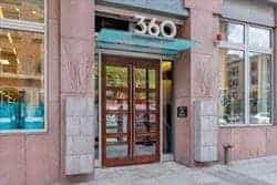 The 360 Newbury Street entrance