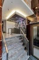 Interior stair and lobby at 360 Newbury Street