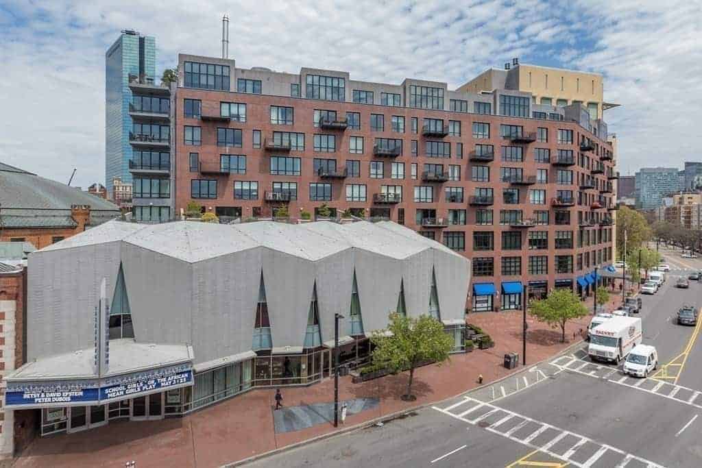 505 Atelier and the Boston Center for the Arts seen from above