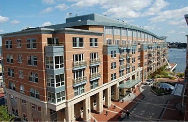 Battery Wharf and its waterfront plaza
