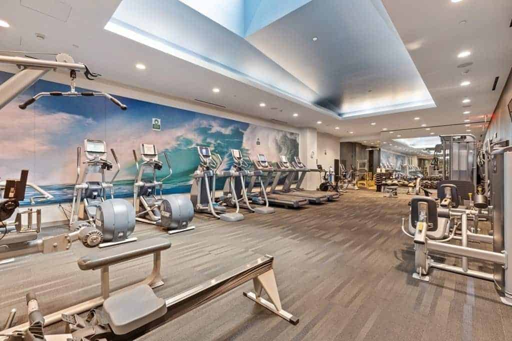 Resident fitness centre with cardio equipment at M Place