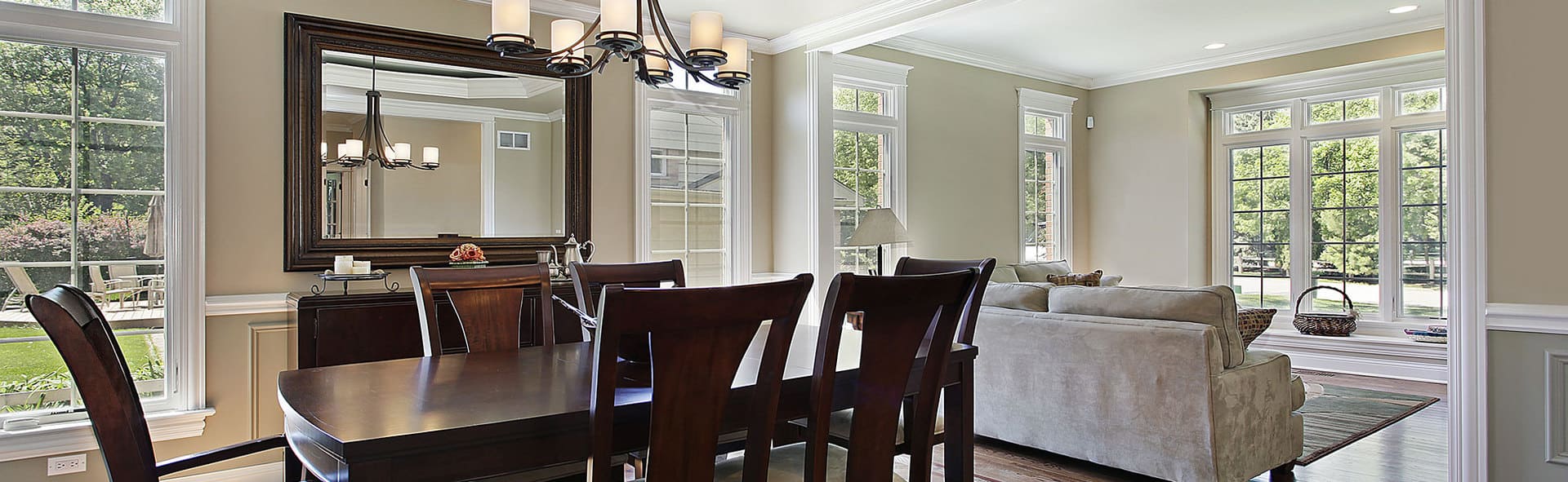 open dining room table