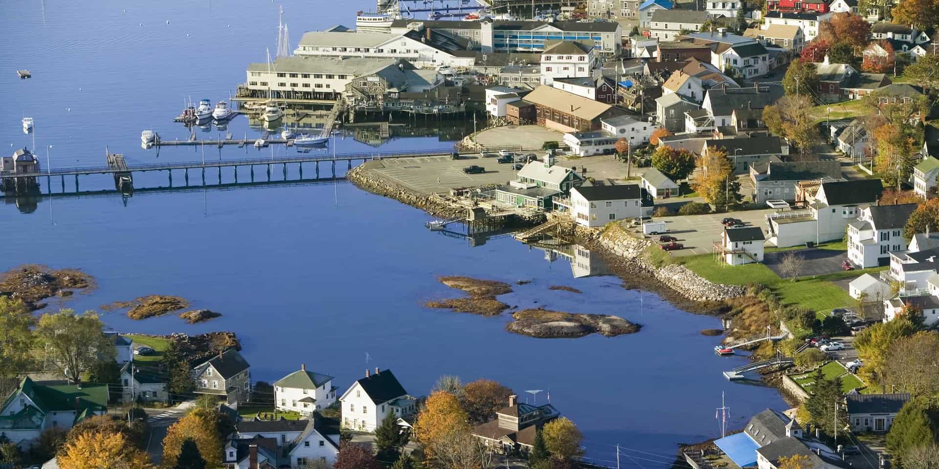 Map of Boothbay Harbor, Maine - Live Beaches