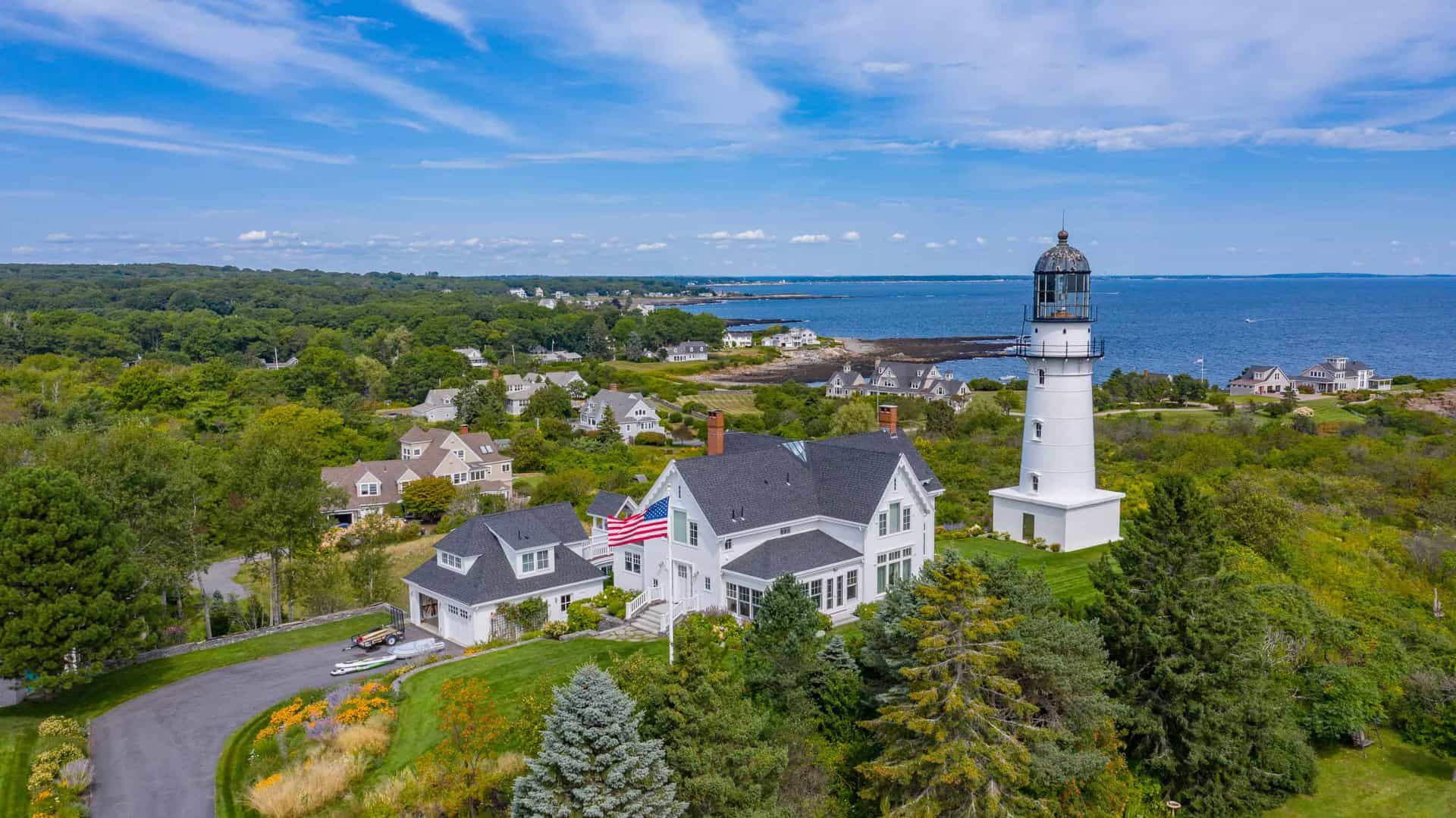Famous lightghouse in Maine