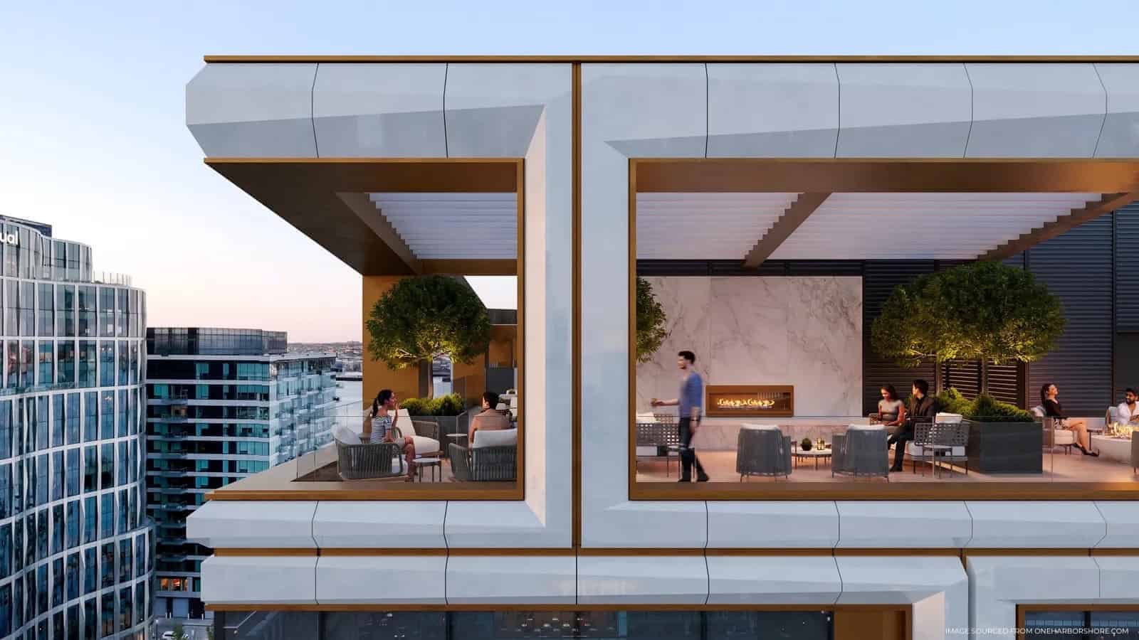 One Harbor Shore Luxury Open Air Roof Deck - Seaport Luxury Condos