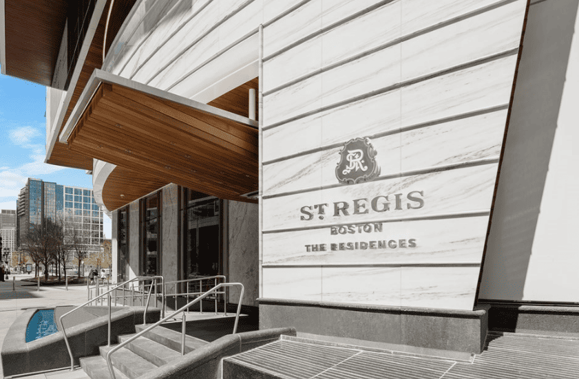 St Regis Residences Boston Entrance