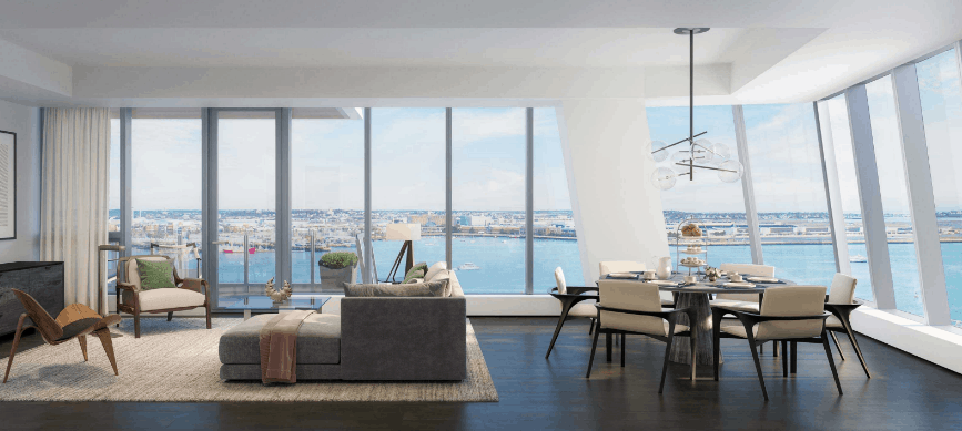 St. Regis Residences Boston Corner Living Room