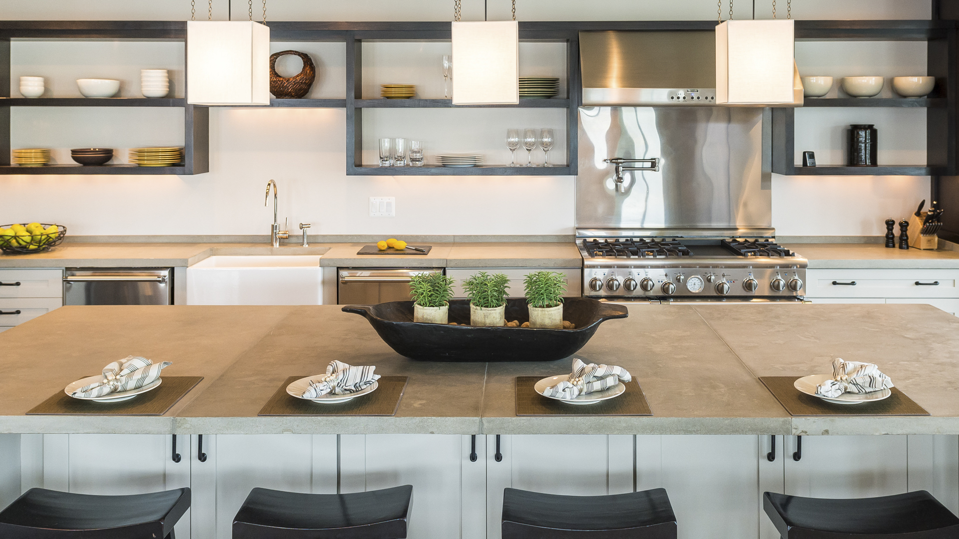 Table in the kitchen