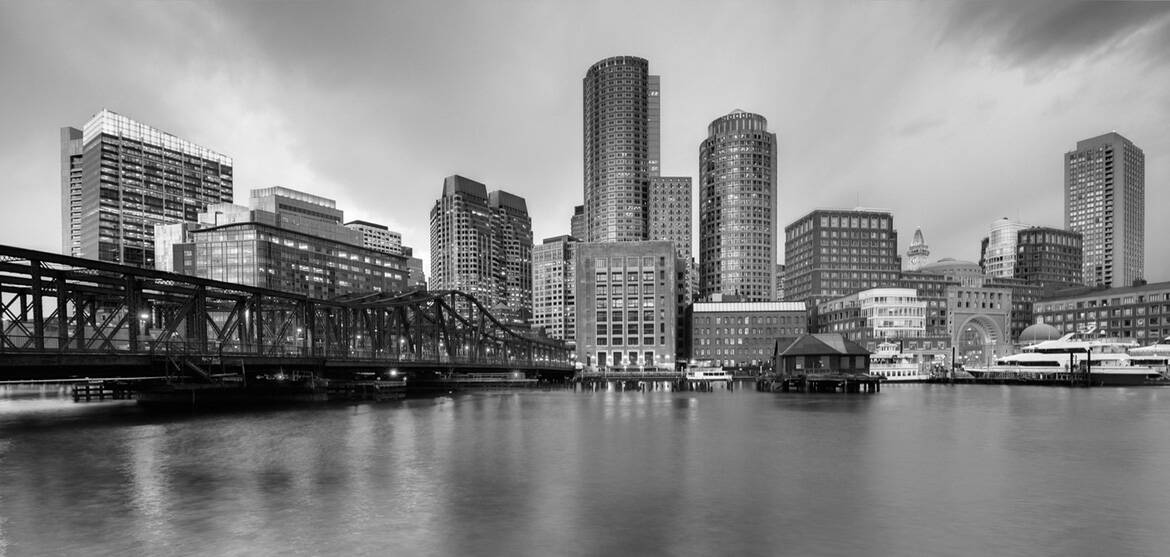 Boston skyline view