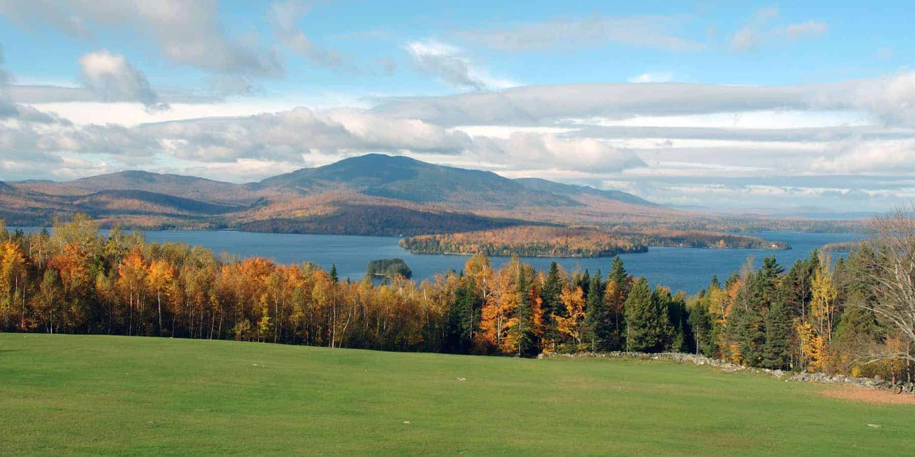 Lake and mountain view
