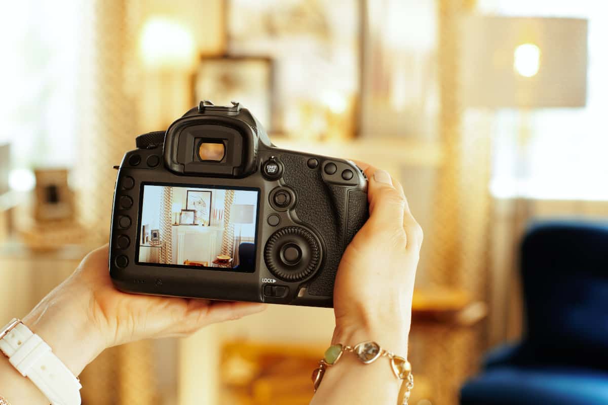 Taking photo on the camera