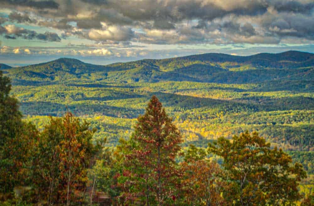 Aerial View of Dahlonega, Georgia