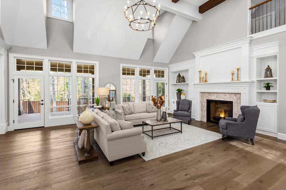 Interior View of Luxury Living Room