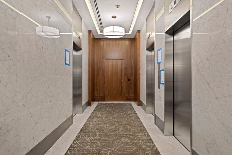 Whittier Place Condominiums Boston MA - Whittier Place elevator bay