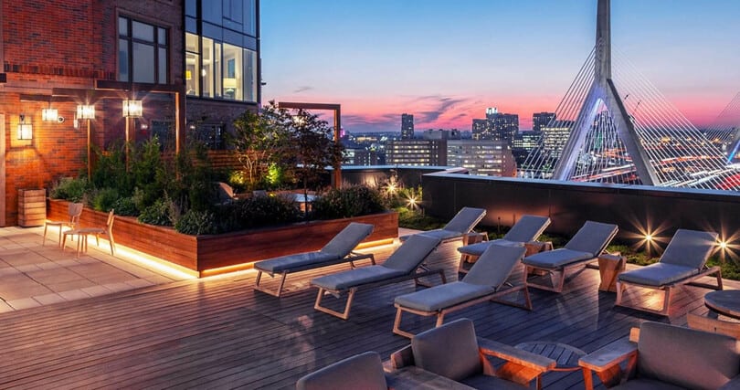 Lovejoy Wharf Boston MA - Lovejoy Wharf roof terrace