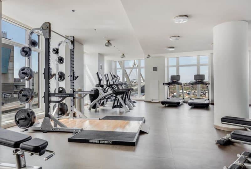 Lovejoy Wharf Boston MA - Lovejoy Wharf fitness room