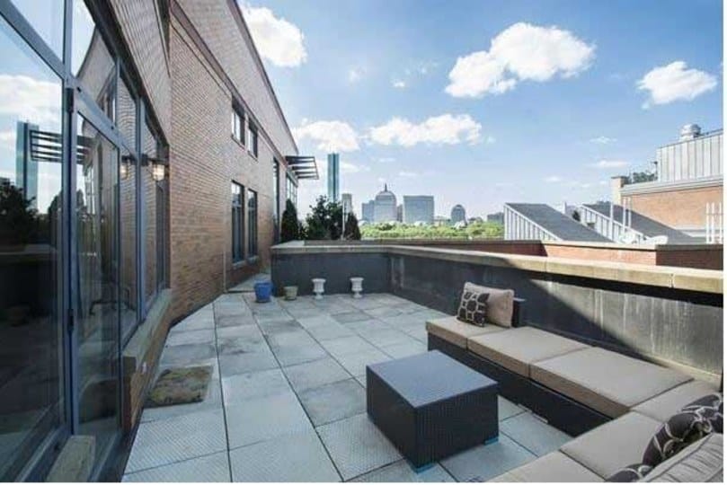The Laconia Lofts Condos Boston MA - Laconia Lofts: Penthouse terrace