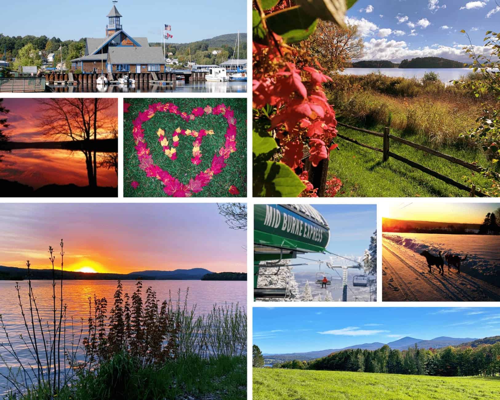 collage of the photos of Vermont