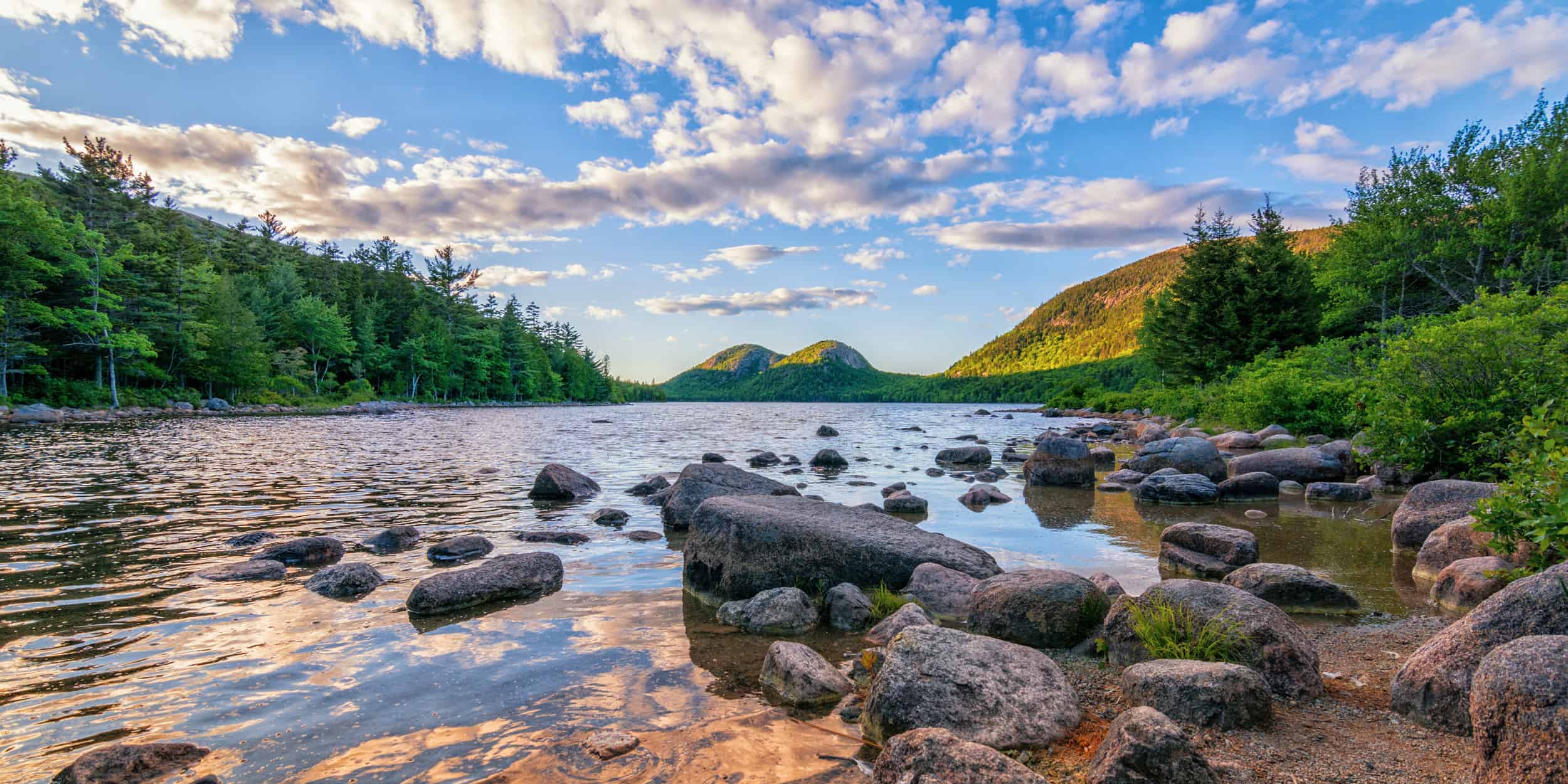 Rocky riverbed in Maine
